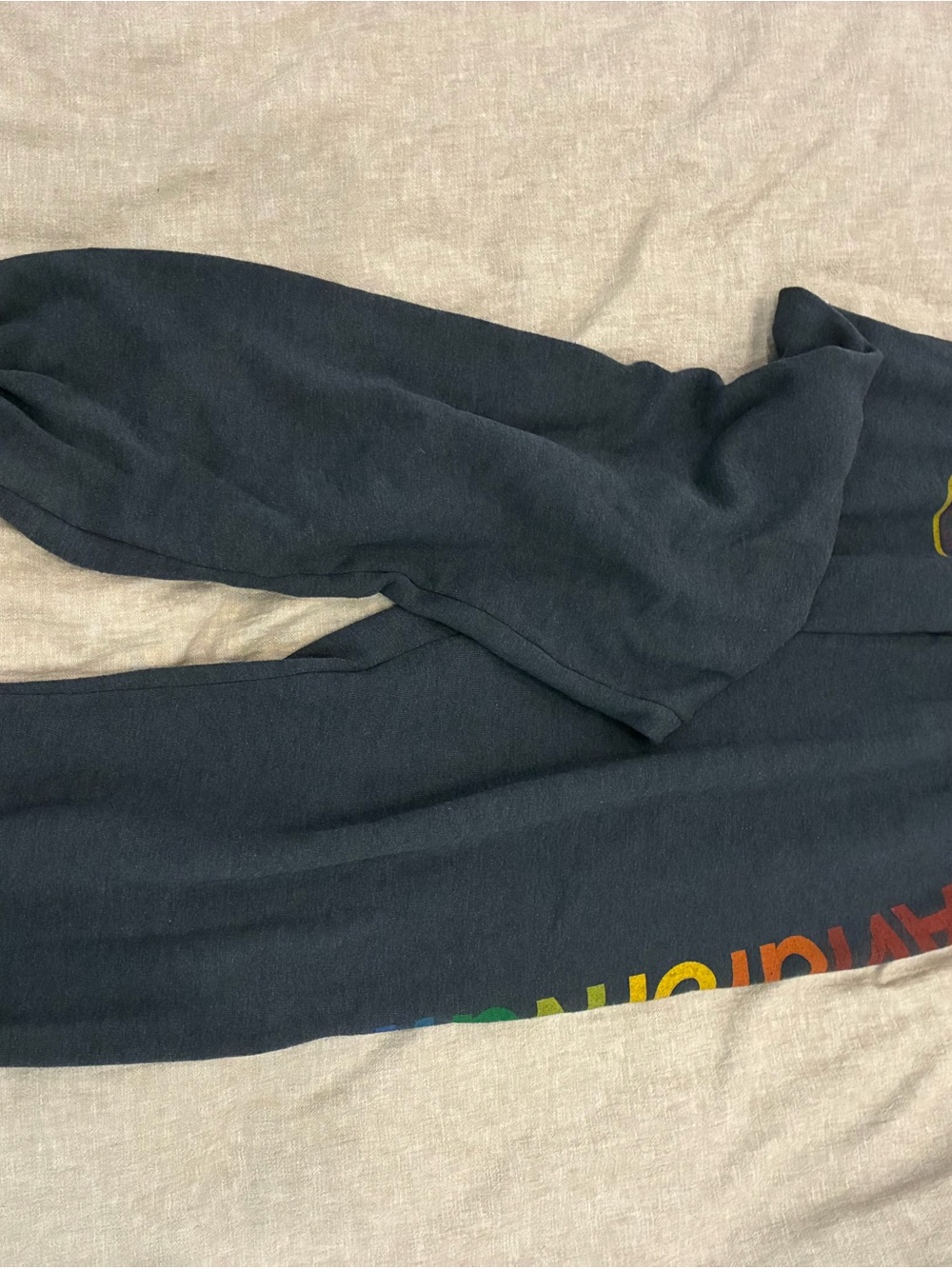Aviator Nation Navy Blue woman’s Sweatpants with Multicolor Logo